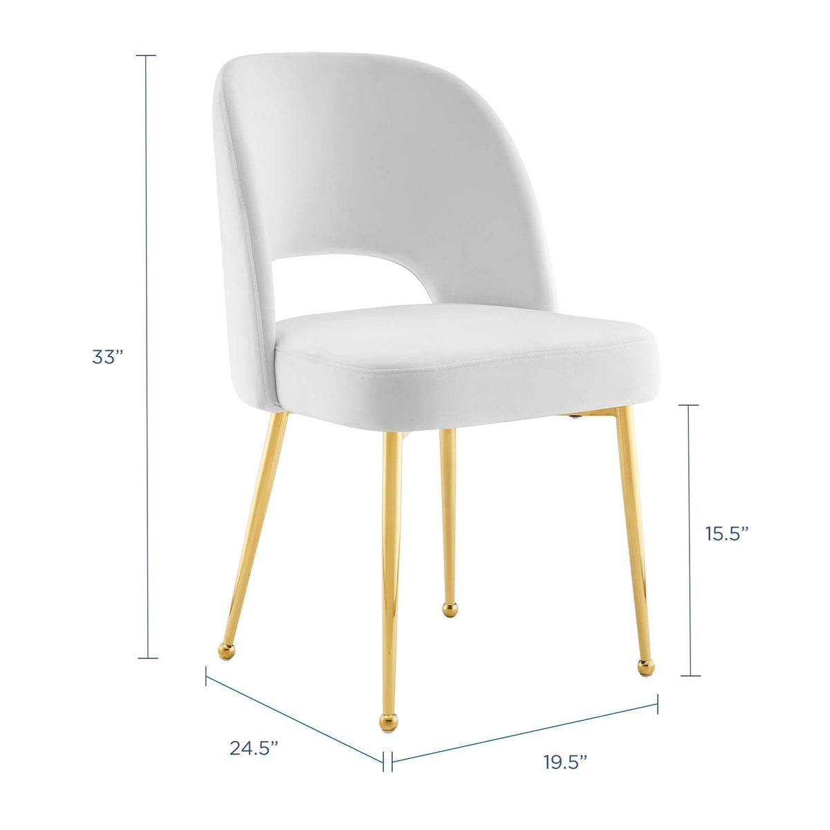 Rouse Dining Room Side Chair, White - view 2