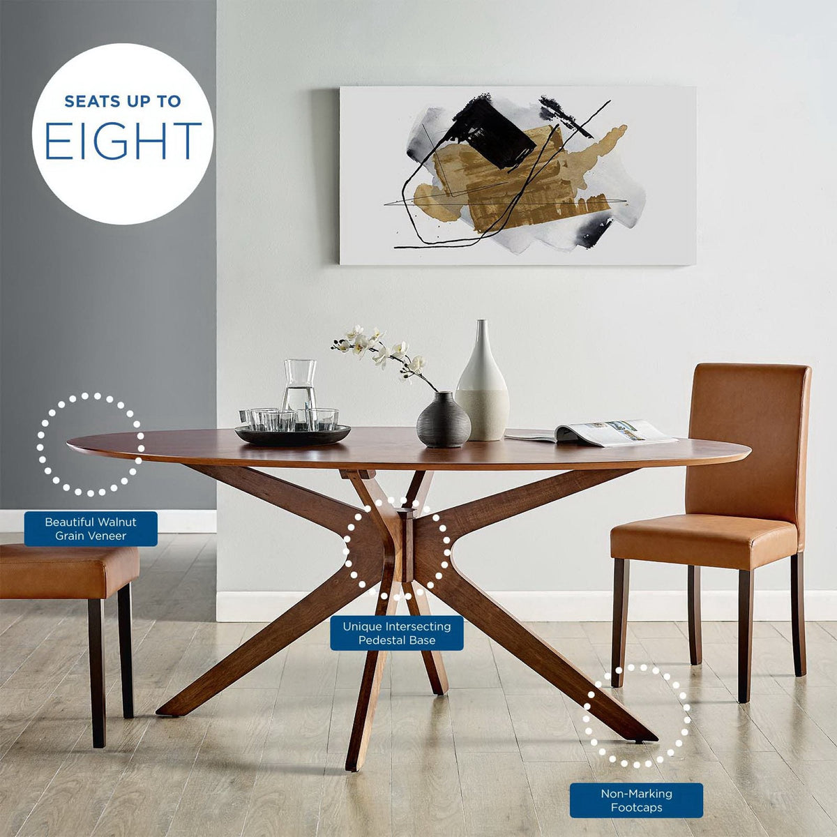 Crossroads Wood Dining Table