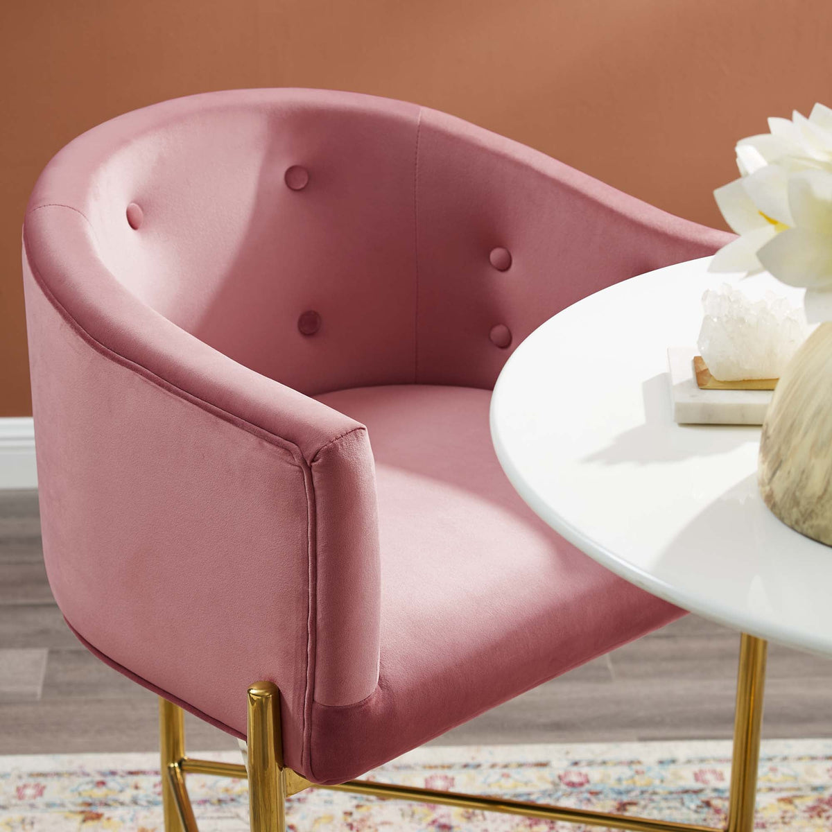 Savour Tufted Performance Velvet Bar Stool - view 28