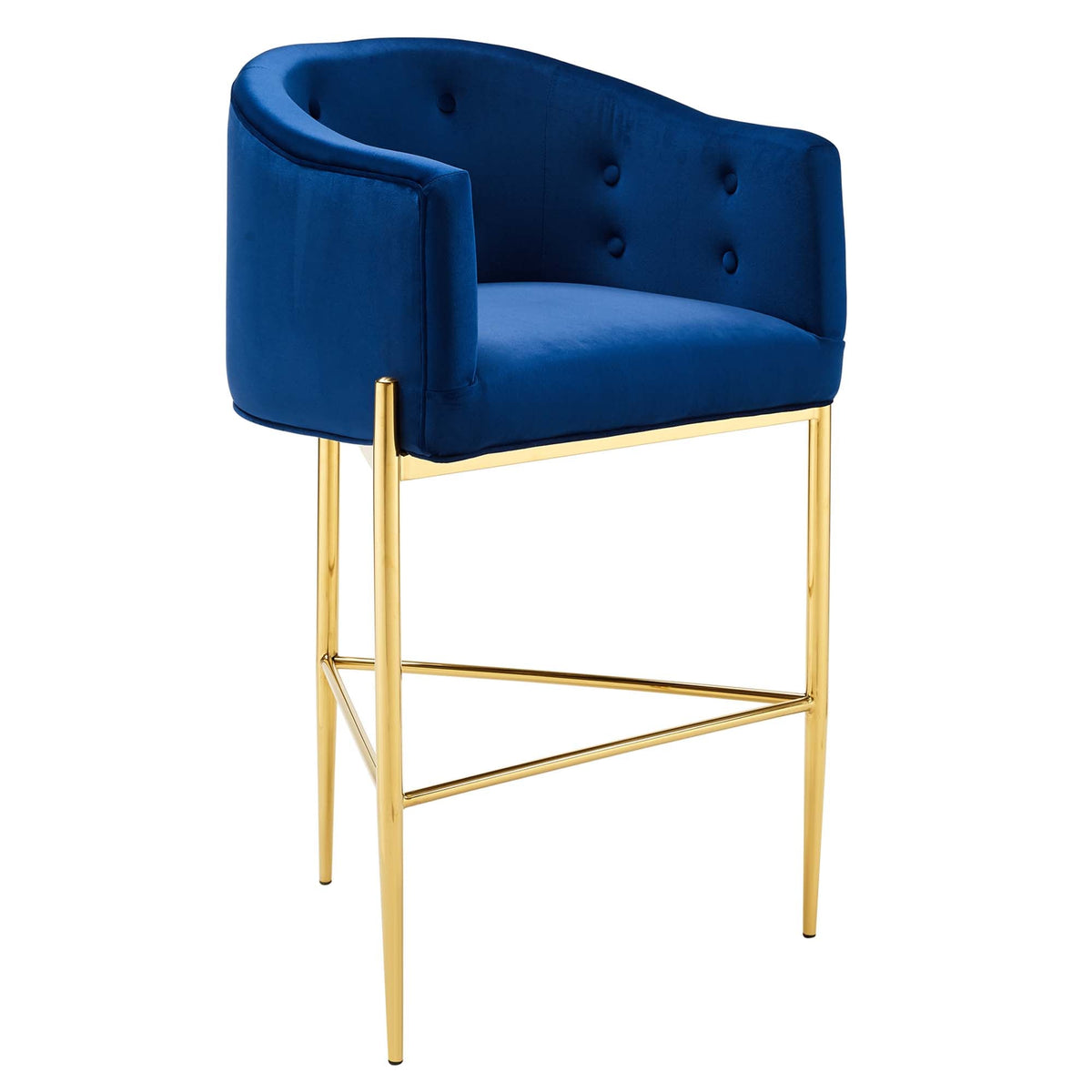 Savour Tufted Performance Velvet Bar Stool - view 4