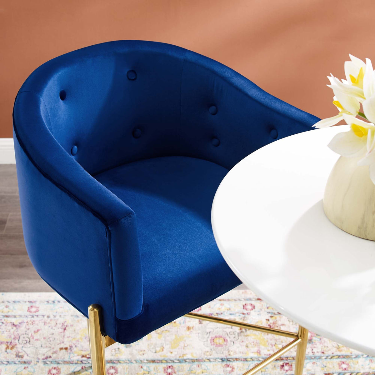 Savour Tufted Performance Velvet Bar Stool - view 29