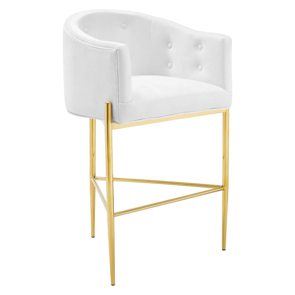 Savour Tufted Performance Velvet Bar Stool - view 1