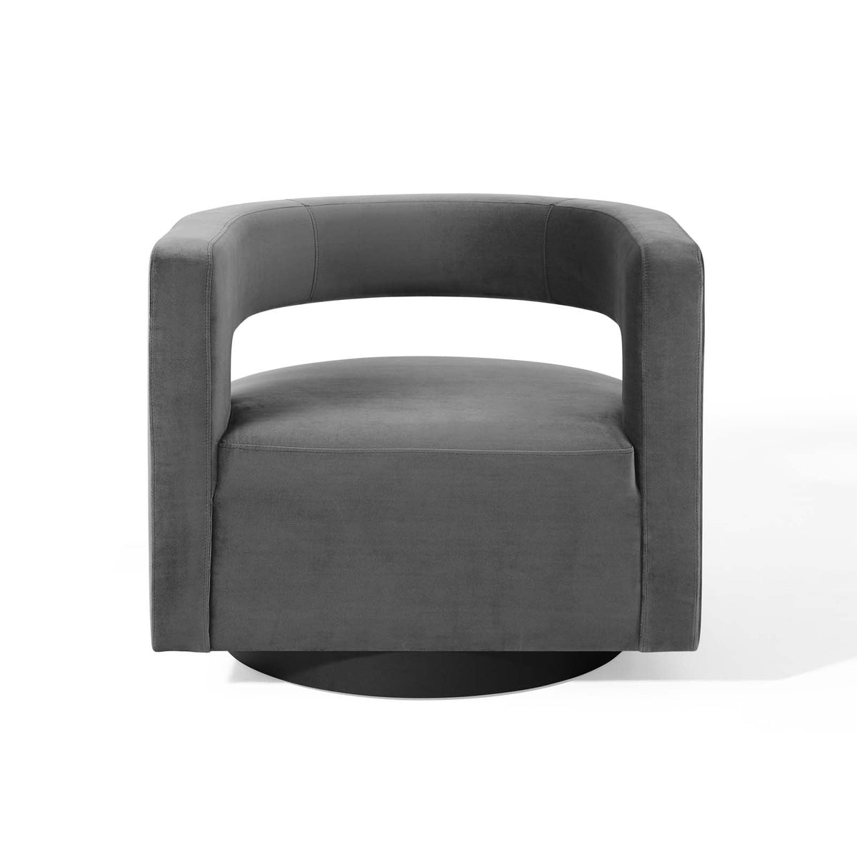 Spin Cutaway Performance Velvet Swivel Armchair - view 9