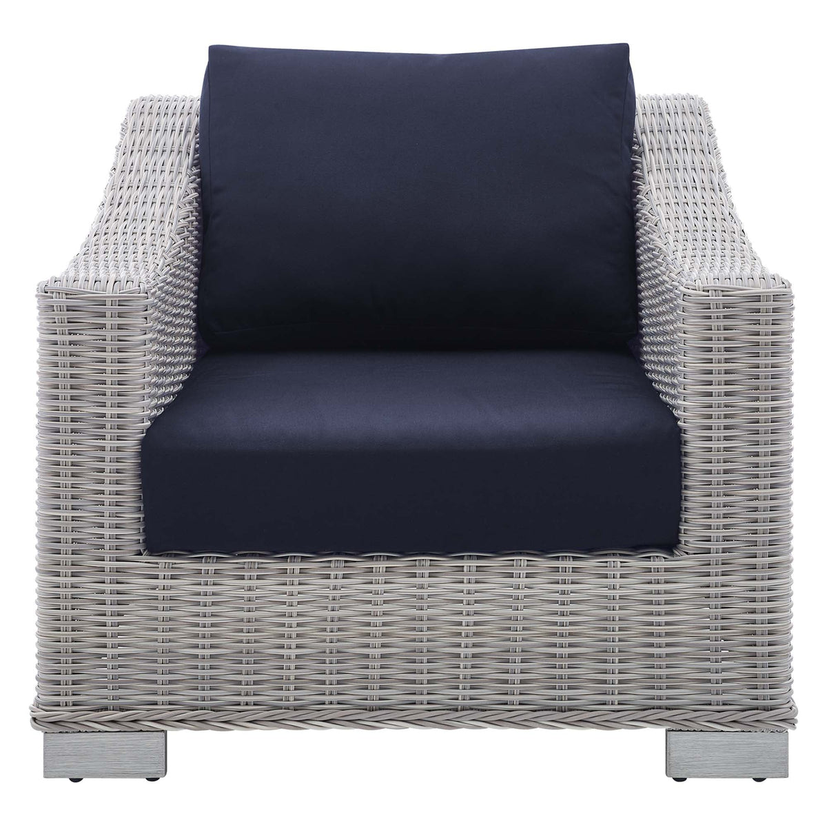 Conway Sunbrella® Outdoor Patio Wicker Rattan Armchair