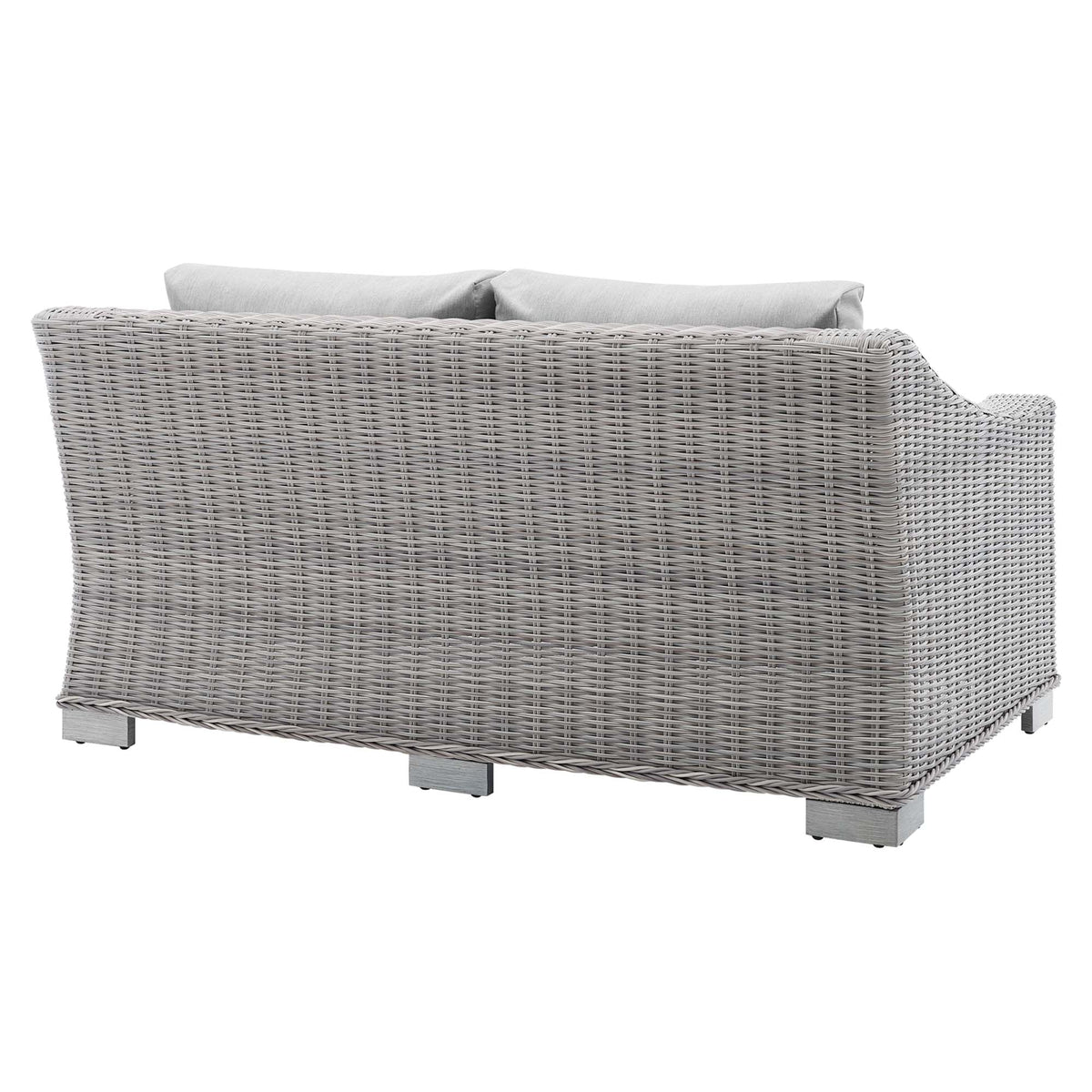 Conway Sunbrella® Outdoor Patio Wicker Rattan Loveseat - view 8