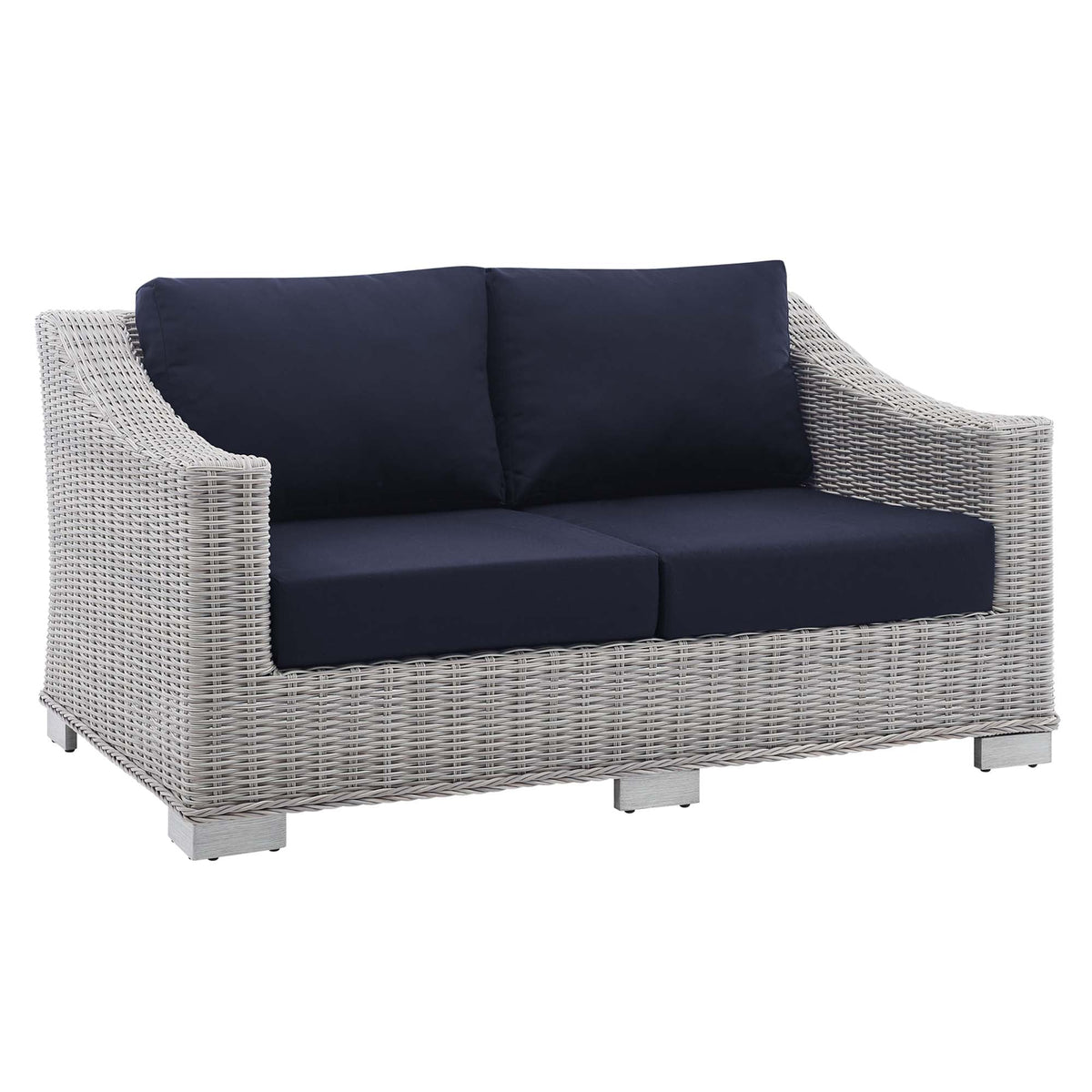 Conway Sunbrella® Outdoor Patio Wicker Rattan Loveseat - view 1