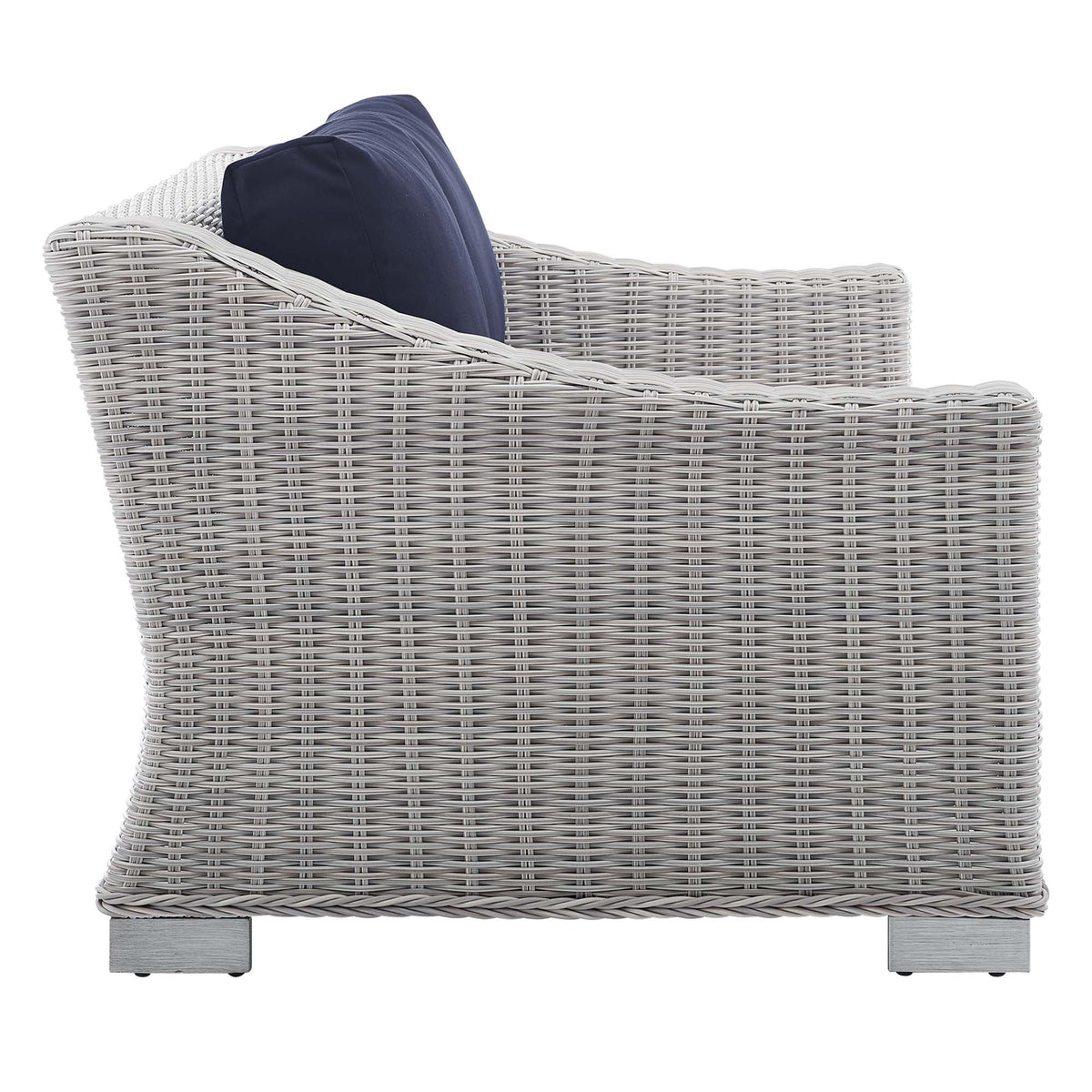 Conway Sunbrella® Outdoor Patio Wicker Rattan Loveseat - view 4