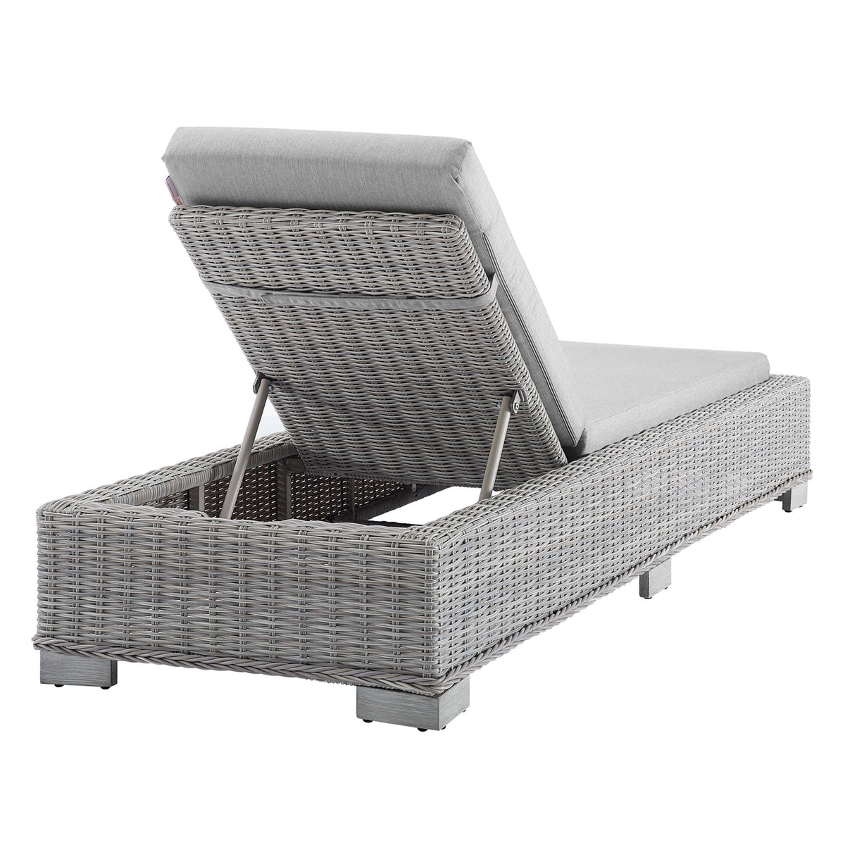 Conway Sunbrella® Outdoor Wicker Rattan Chaise Lounge