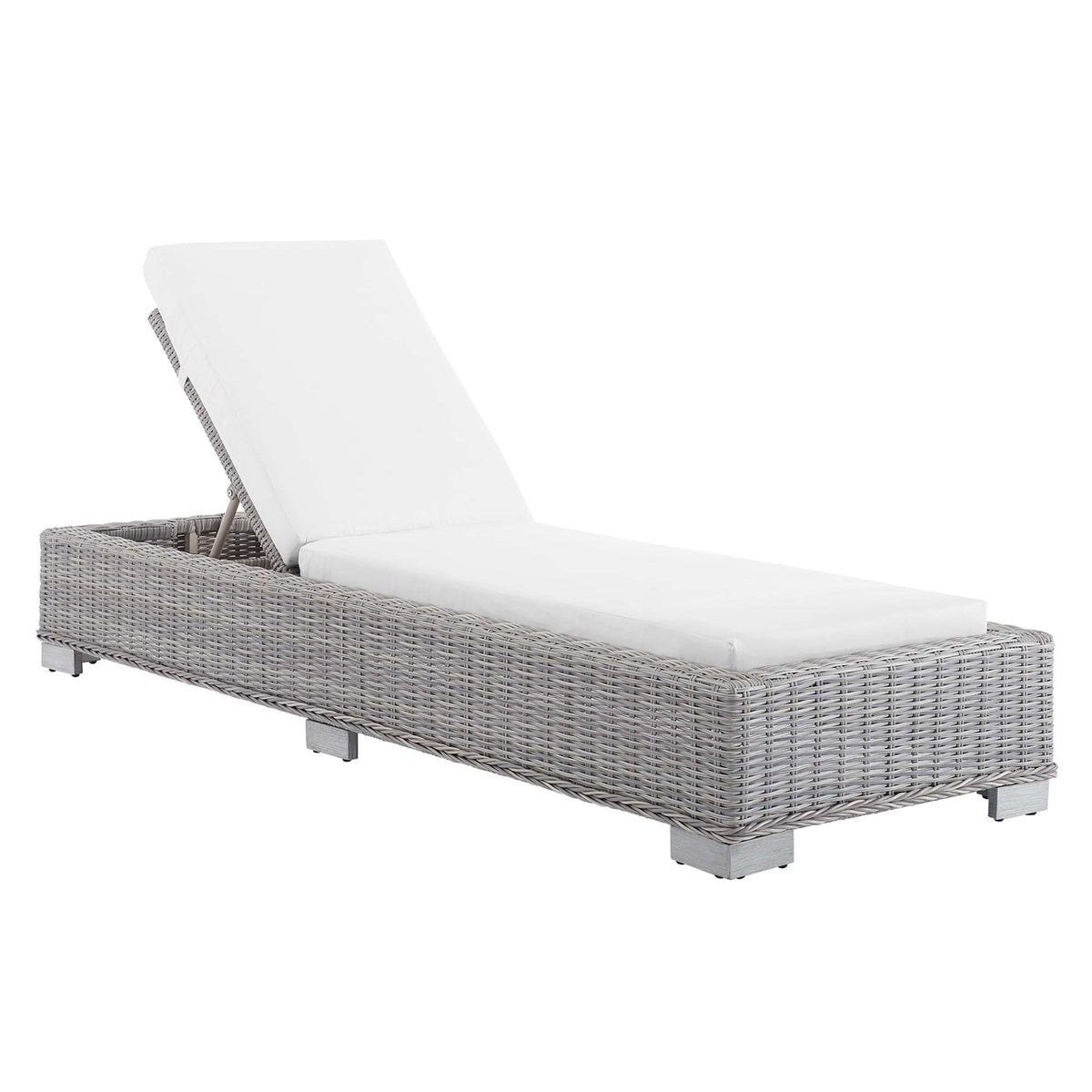 Conway Sunbrella® Outdoor Wicker Rattan Chaise Lounge