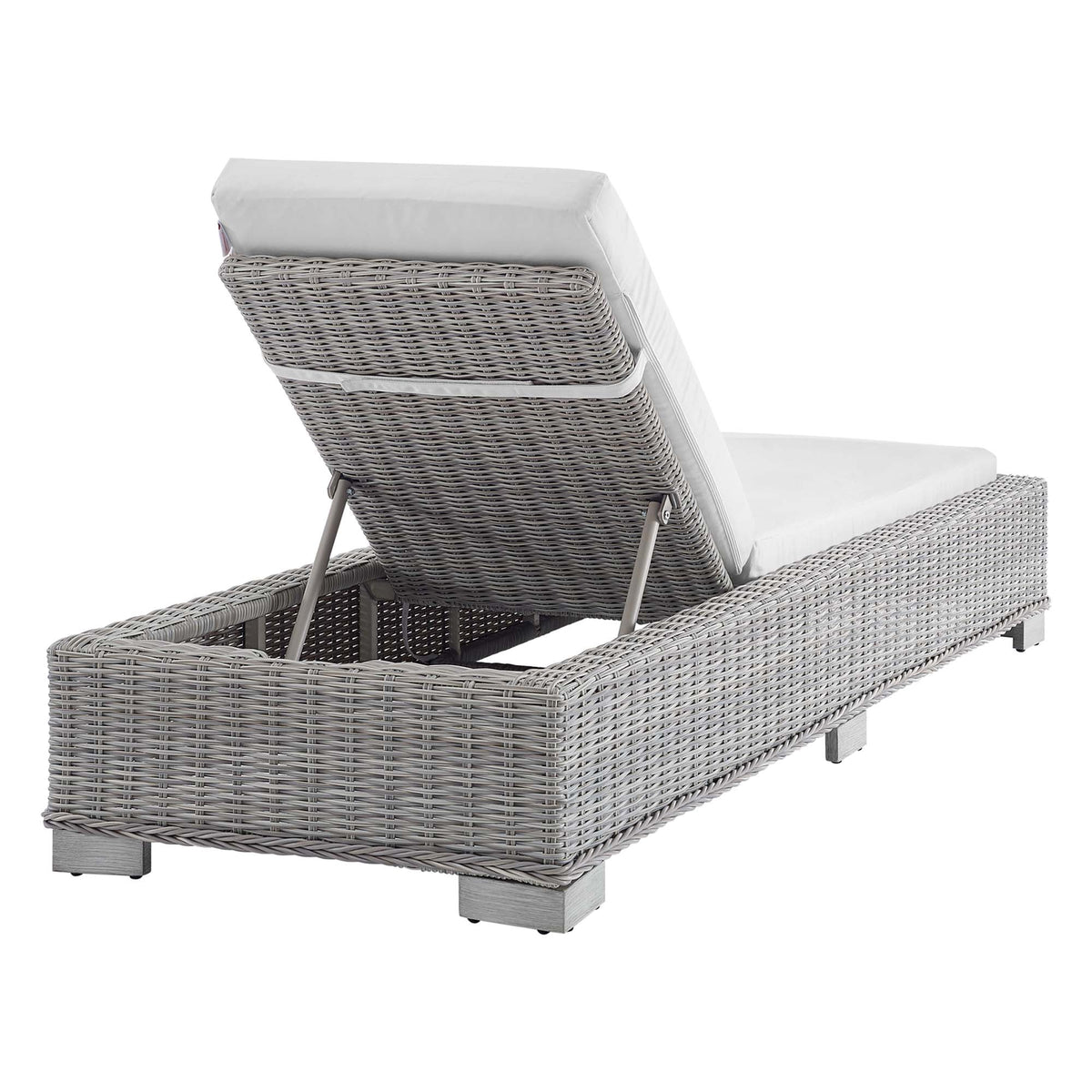 Conway Sunbrella® Outdoor Wicker Rattan Chaise Lounge