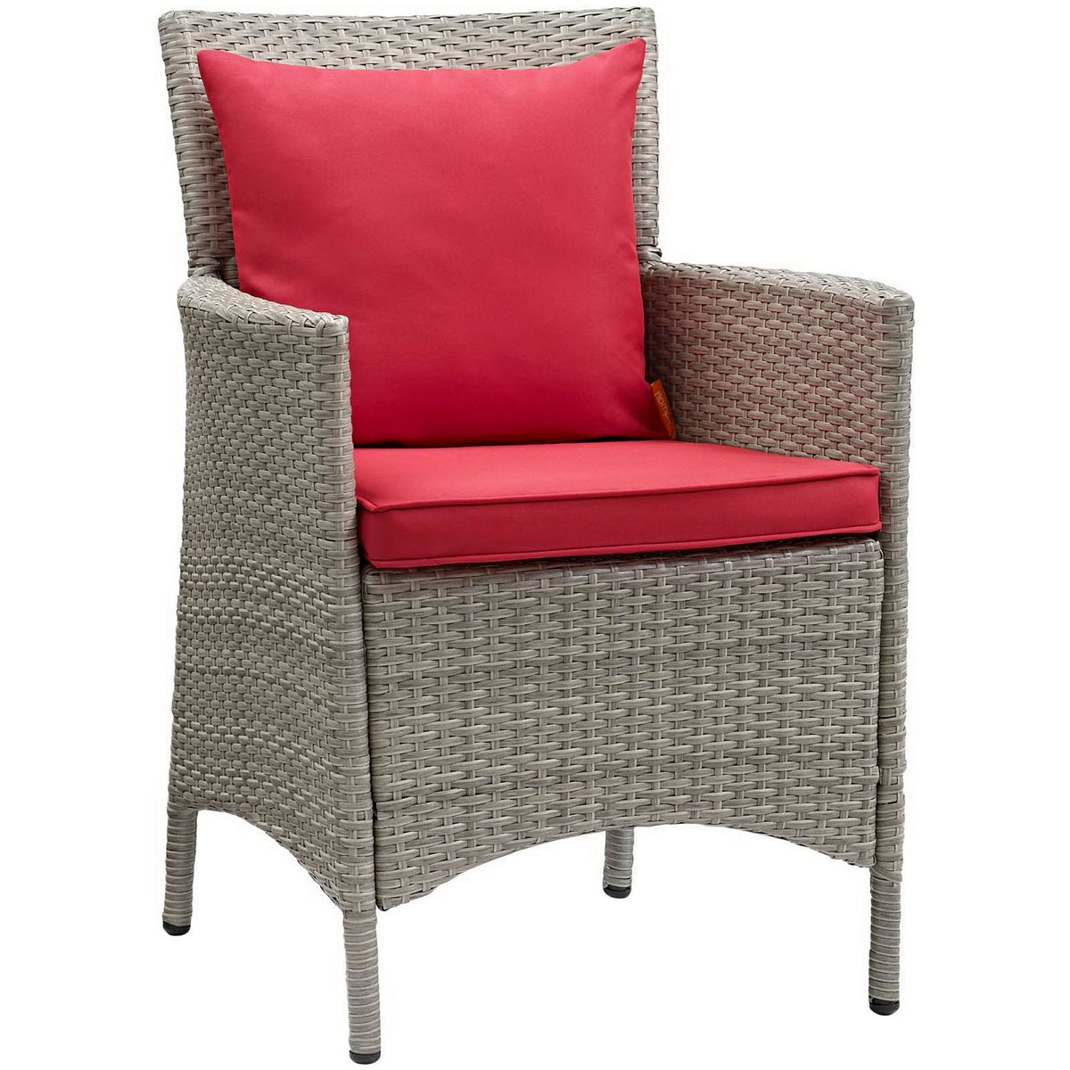 Conduit Outdoor Wicker Rattan Dining Armchair Set of 2