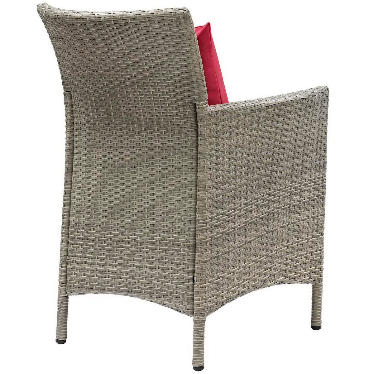 Conduit Outdoor Wicker Rattan Dining Armchair Set of 2