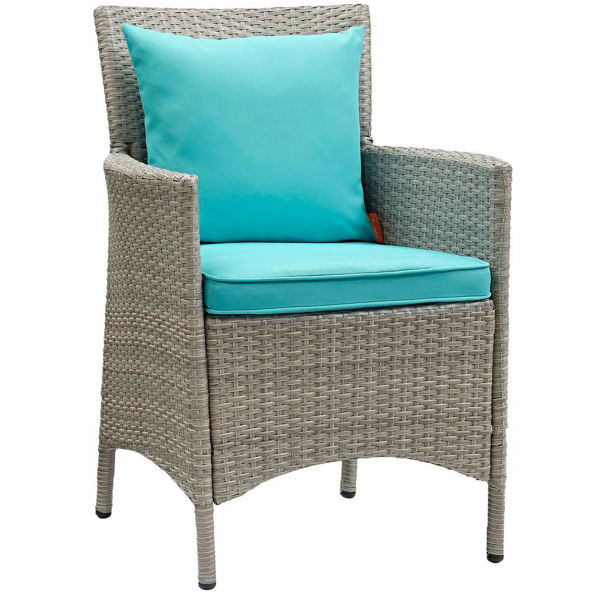 Conduit Outdoor Wicker Rattan Dining Armchair Set of 2