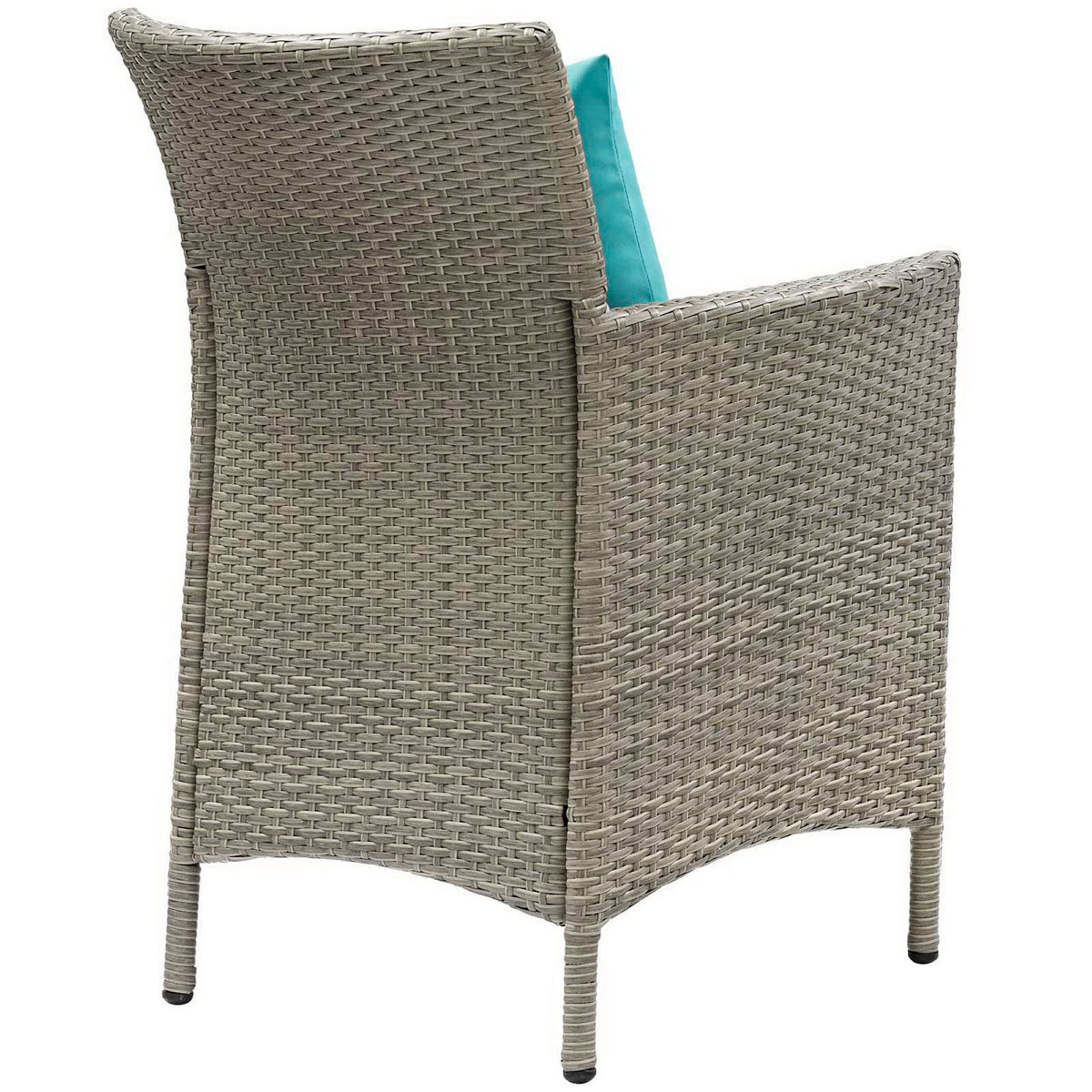 Conduit Outdoor Wicker Rattan Dining Armchair Set of 2