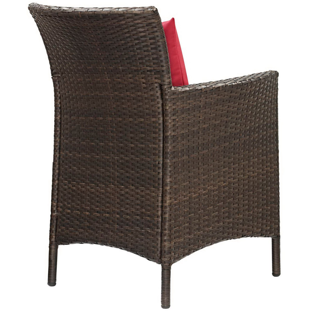 Conduit Outdoor Wicker Rattan Dining Armchair Set of 2