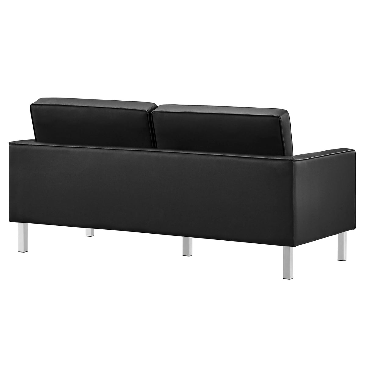 Loft 3 Piece Tufted Upholstered Faux Leather Set