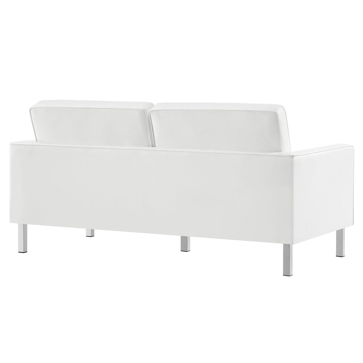 Loft 3 Piece Tufted Upholstered Faux Leather Set