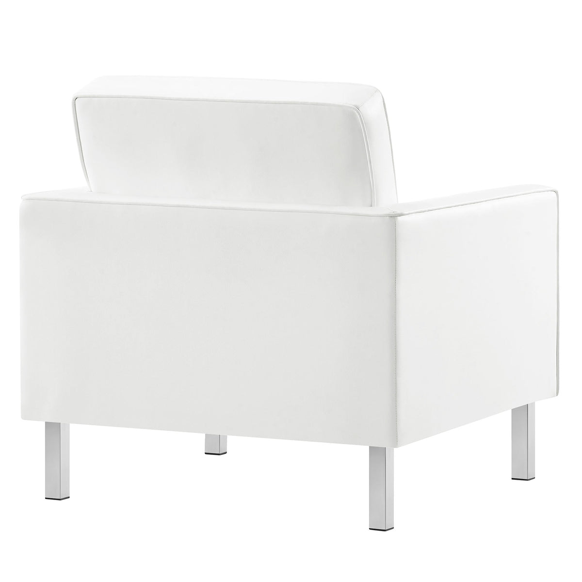 Loft 3 Piece Tufted Upholstered Faux Leather Set