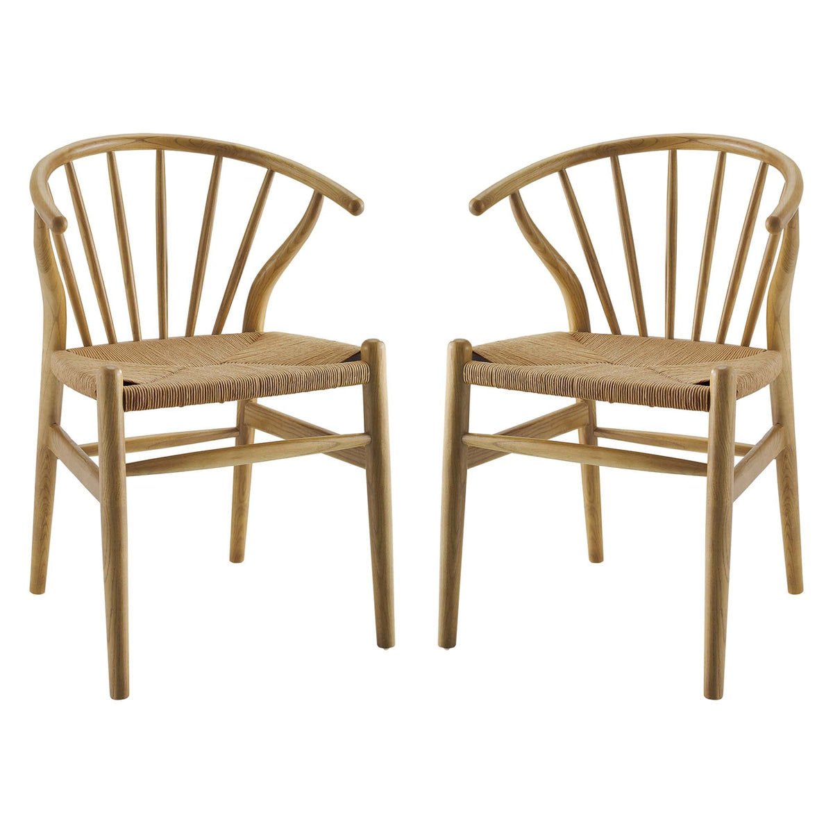 Flourish Spindle Wood Dining Side Chair Set of 2