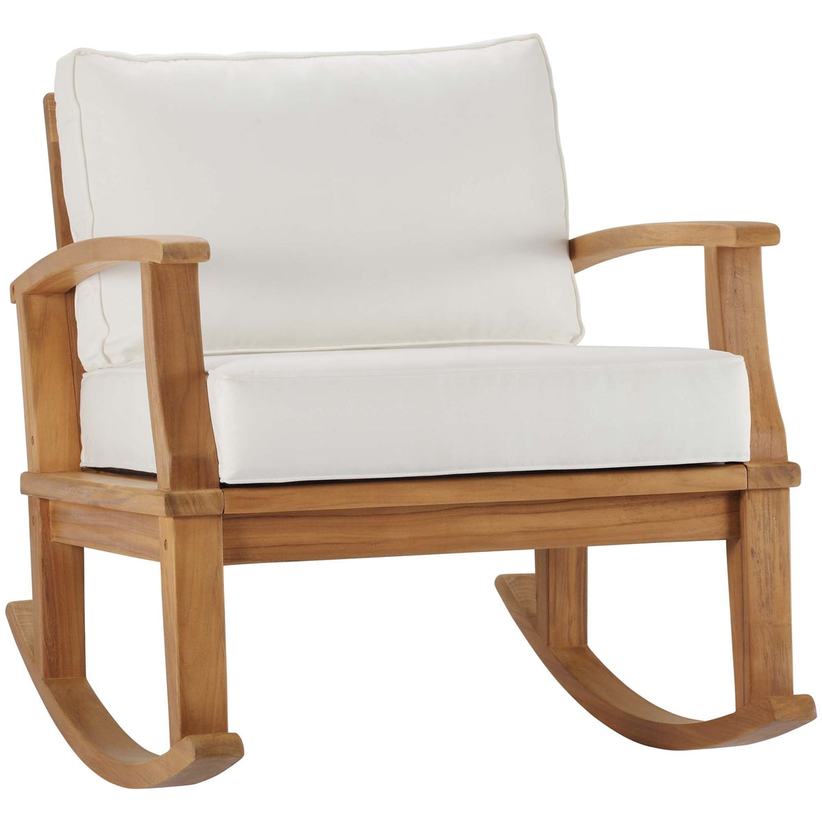 Marina Outdoor Patio Teak Rocking Chair - view 3