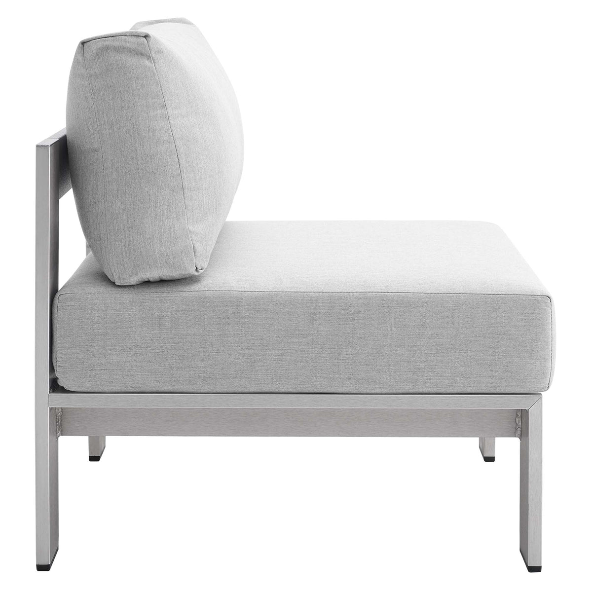 Shore Sunbrella® Fabric Aluminum Outdoor Armless Chair