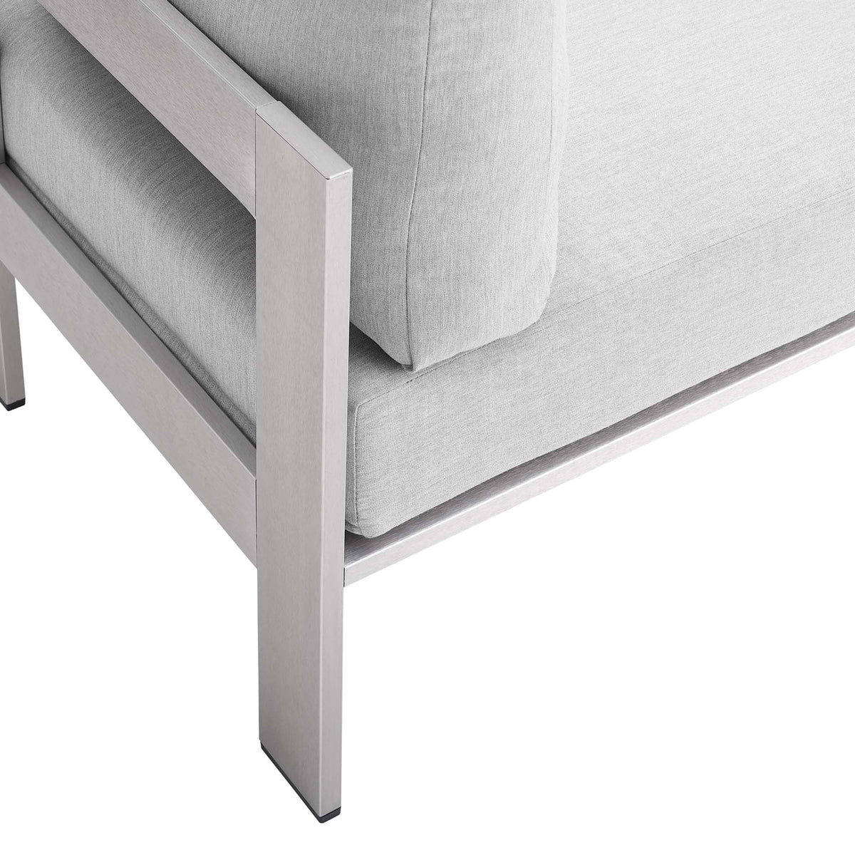 Shore Sunbrella® Fabric Aluminum Outdoor Armless Chair
