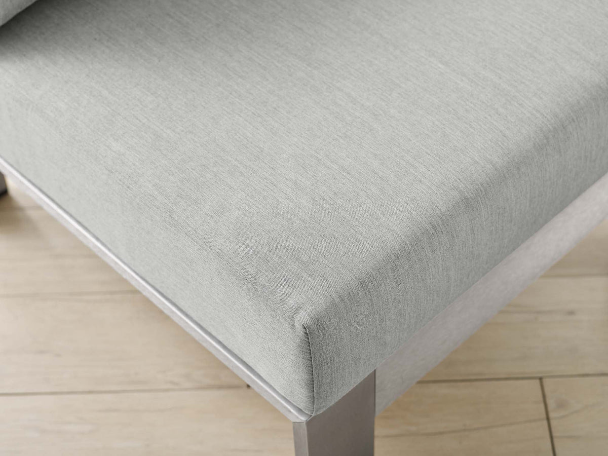 Shore Sunbrella® Fabric Aluminum Outdoor Armless Chair