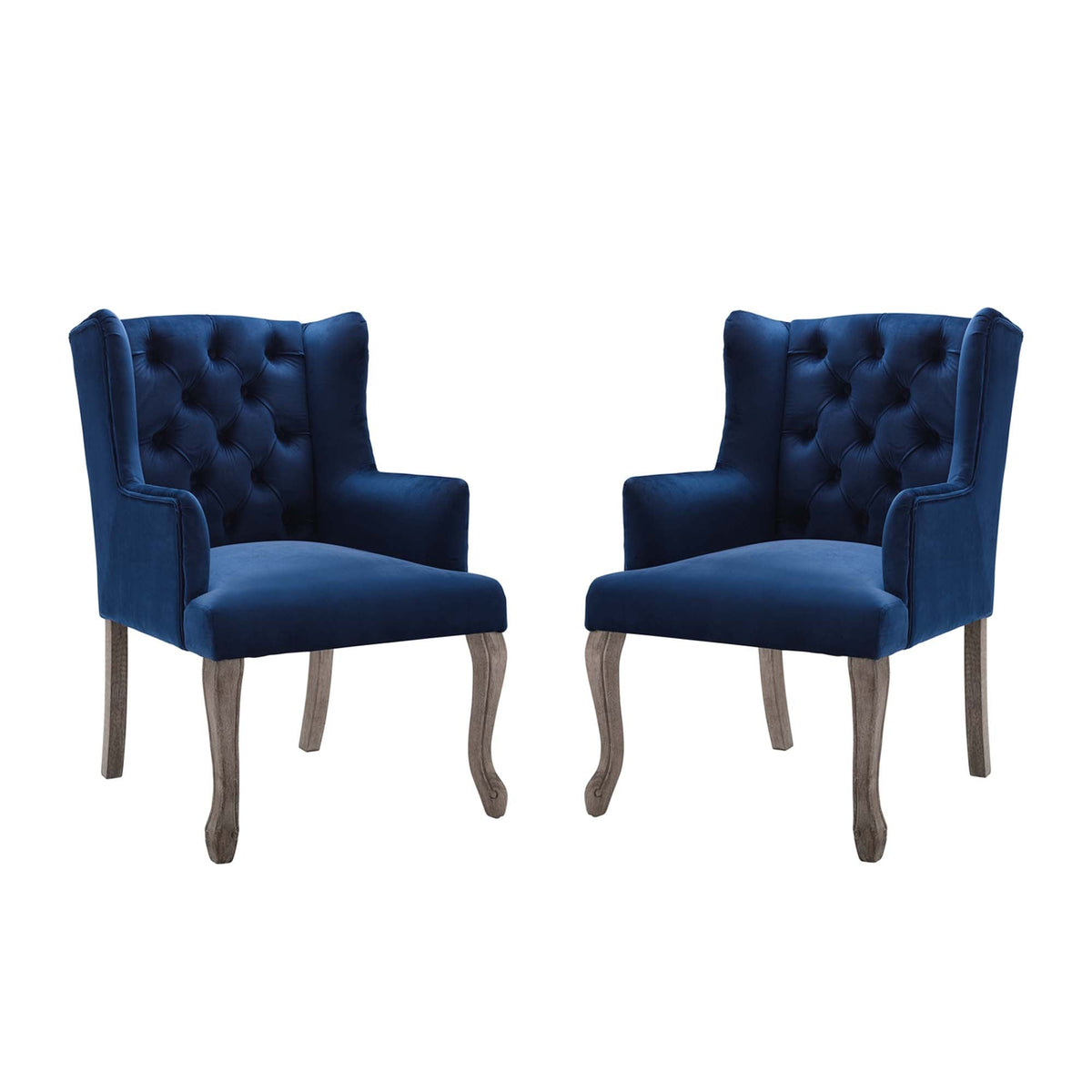 Realm Armchair Performance Velvet Set of 2
