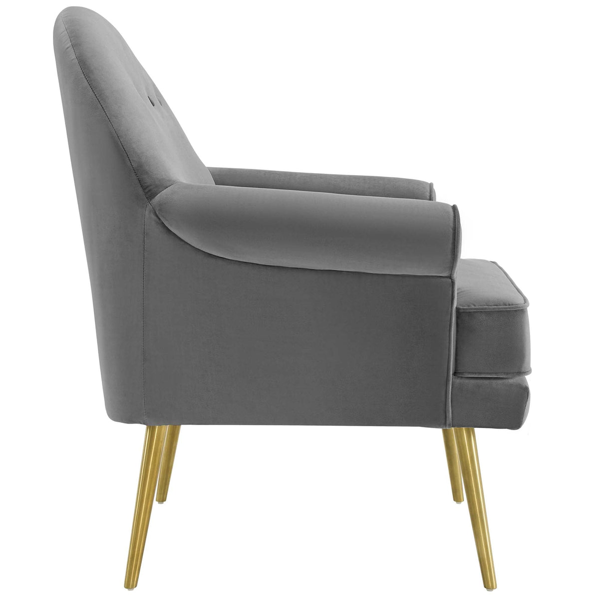 Revive Armchair Performance Velvet Set of 2, Gray - view 3