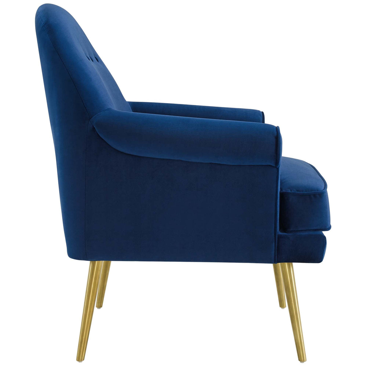 Revive Armchair Performance Velvet Set of 2, Navy - view 3