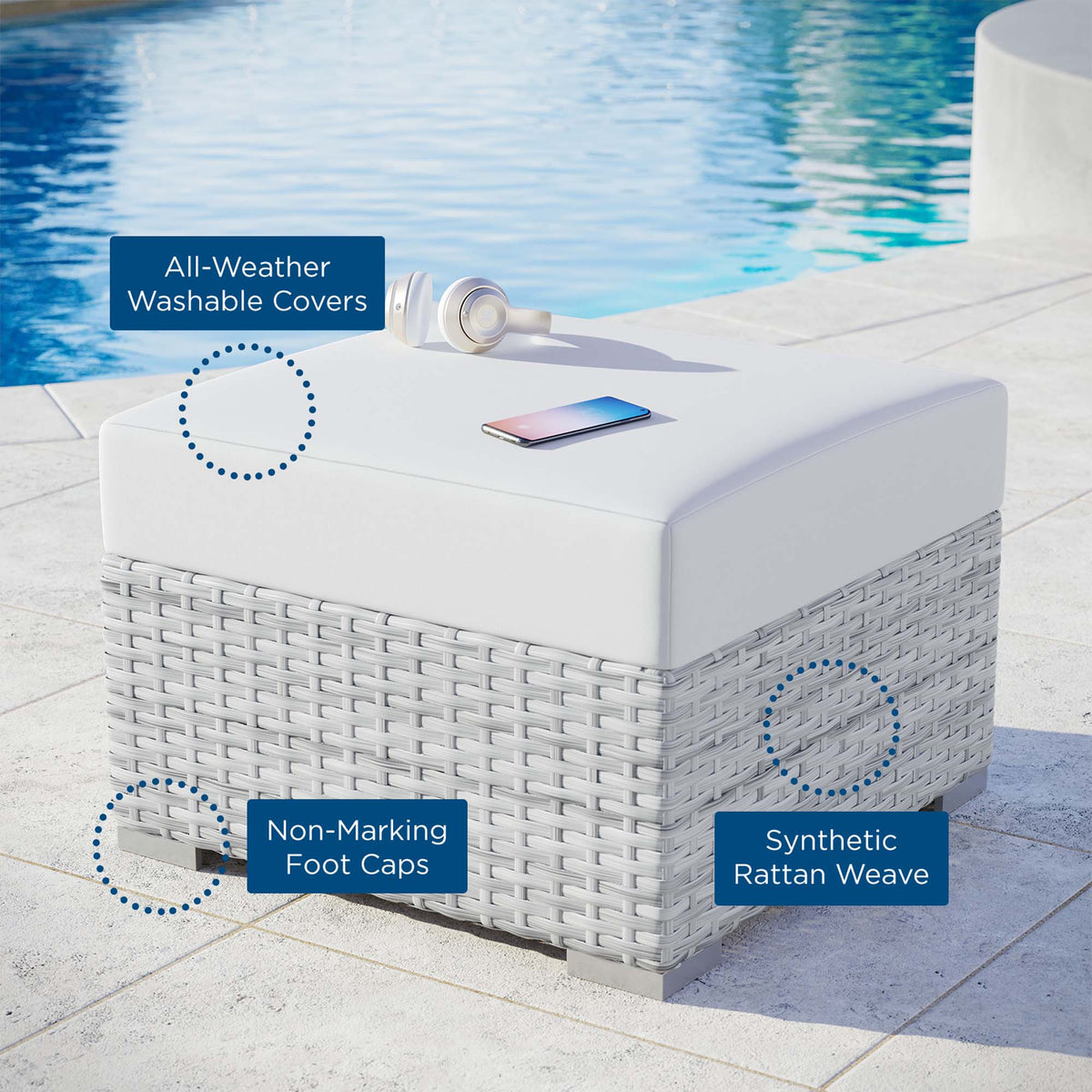Convene Outdoor Ottoman