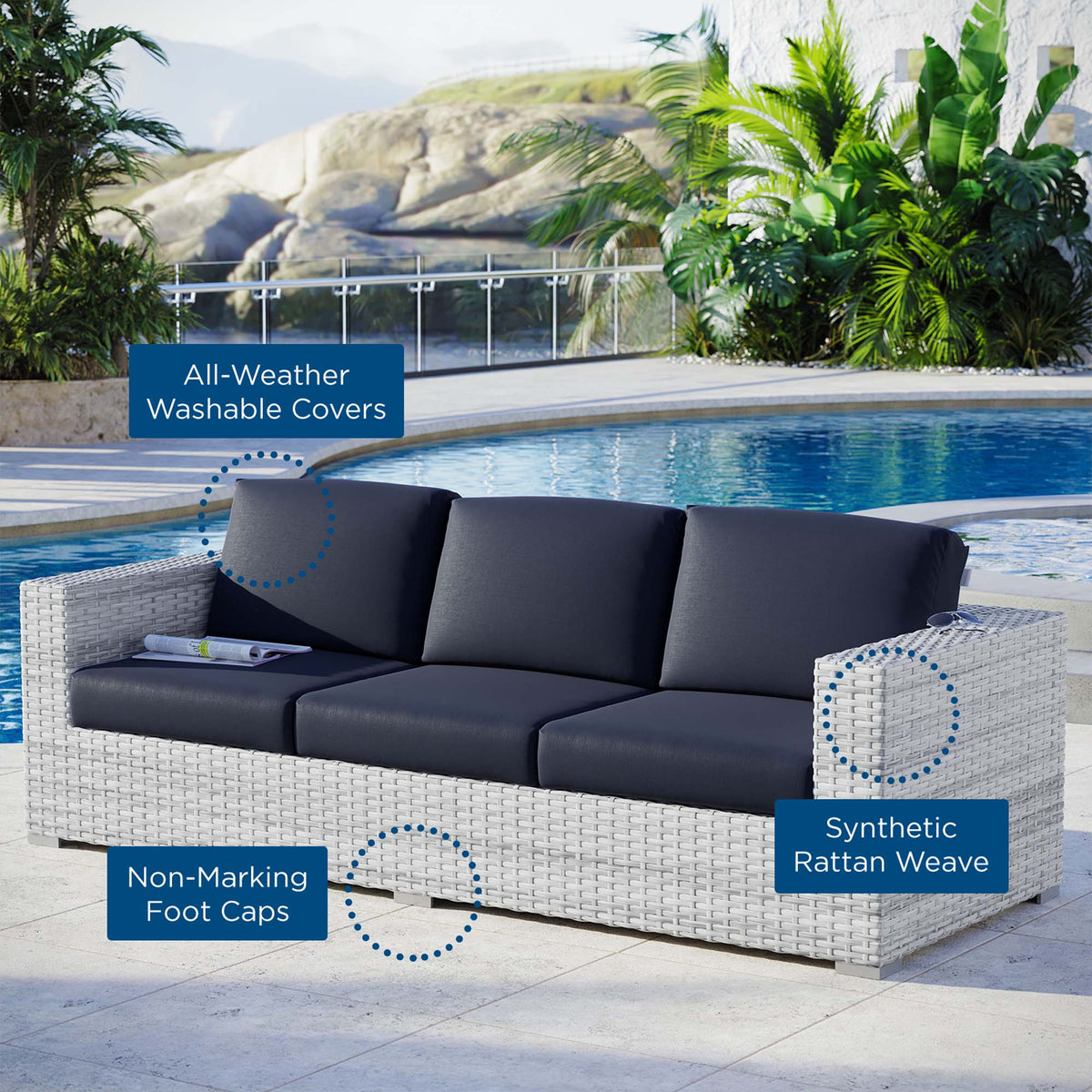 Convene Outdoor Patio Sofa