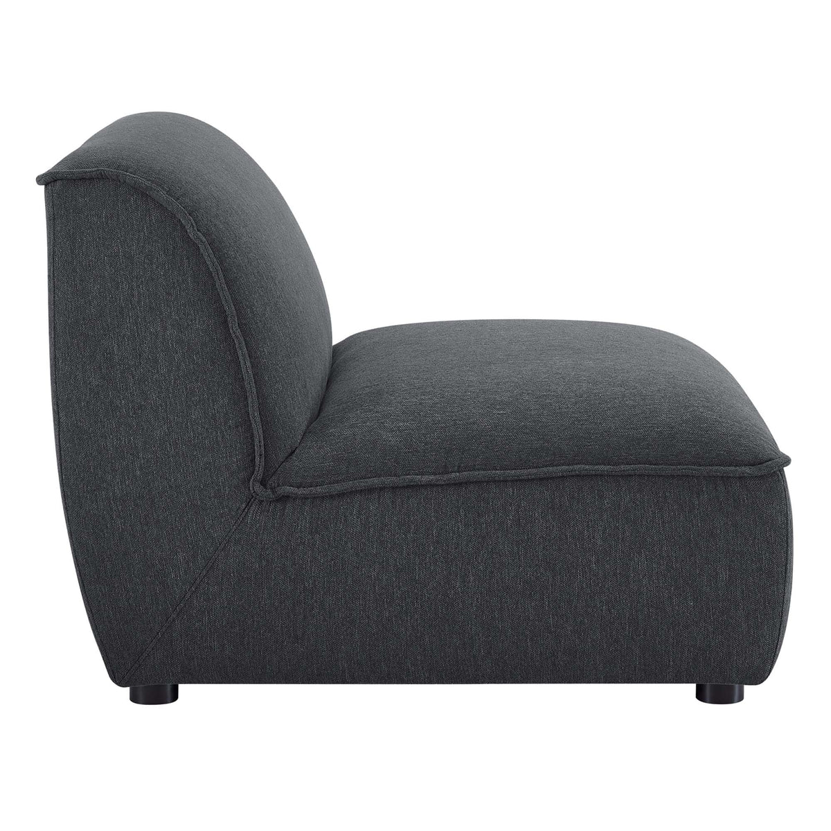 Comprise Armless Chair, Charcoal - view 2