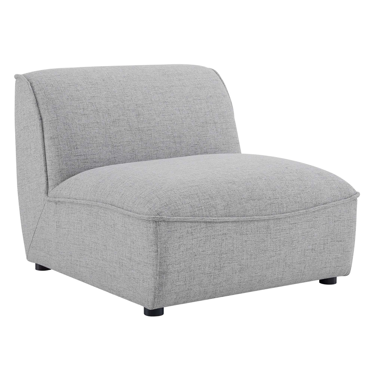 Comprise Armless Chair, Light Gray - view 1