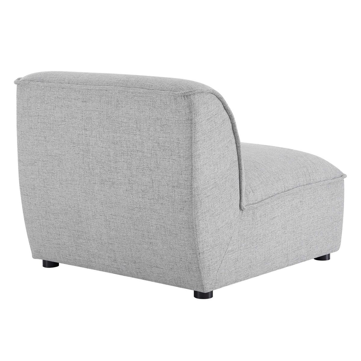 Comprise Armless Chair, Light Gray - view 3