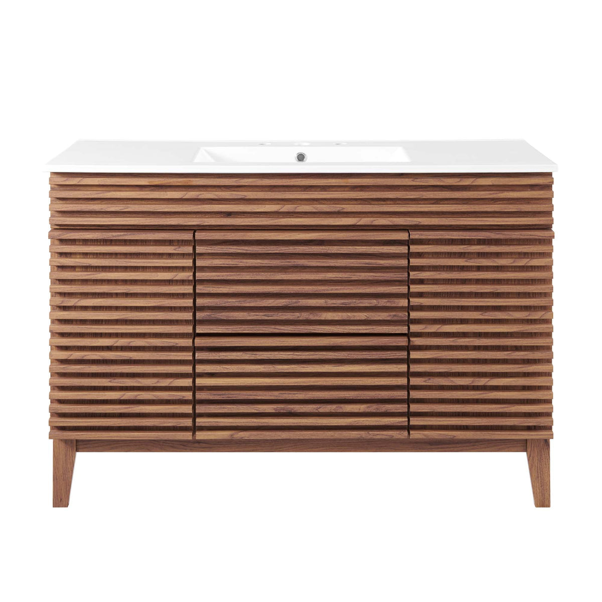 Render 48" Bathroom Vanity with White Basin Included