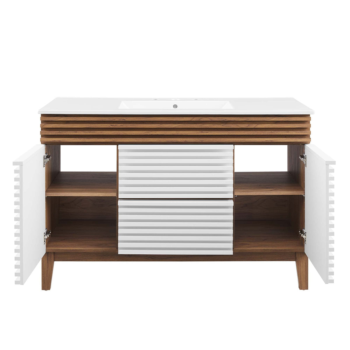 Render 48" Bathroom Vanity with White Basin Included