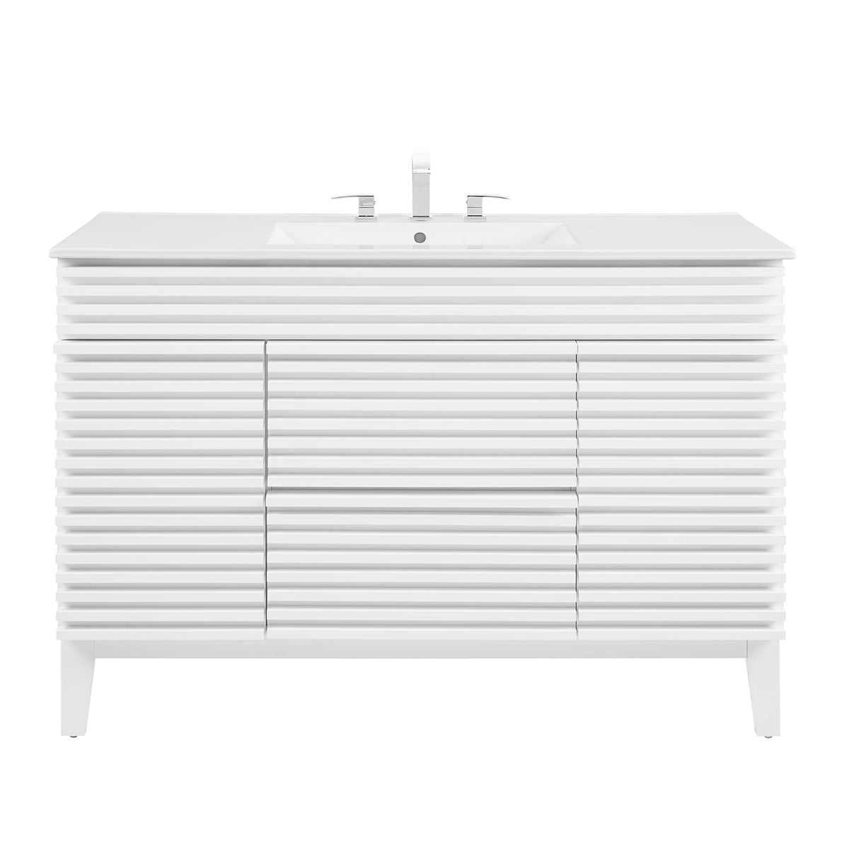 Render 48" Bathroom Vanity with White Basin Included