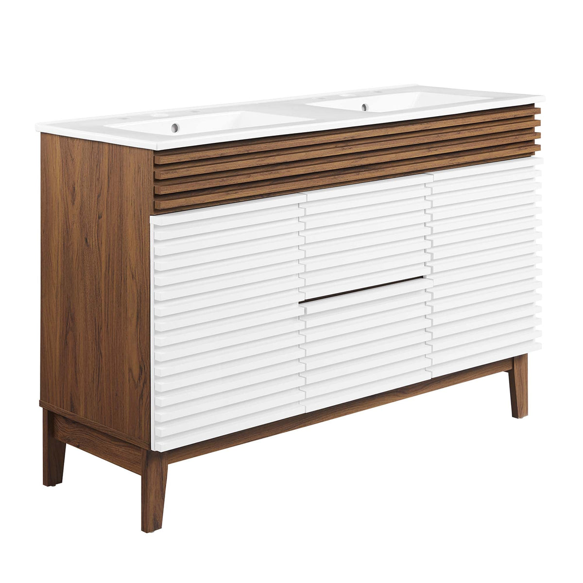 Render 48" Bathroom Vanity with White Basin Included