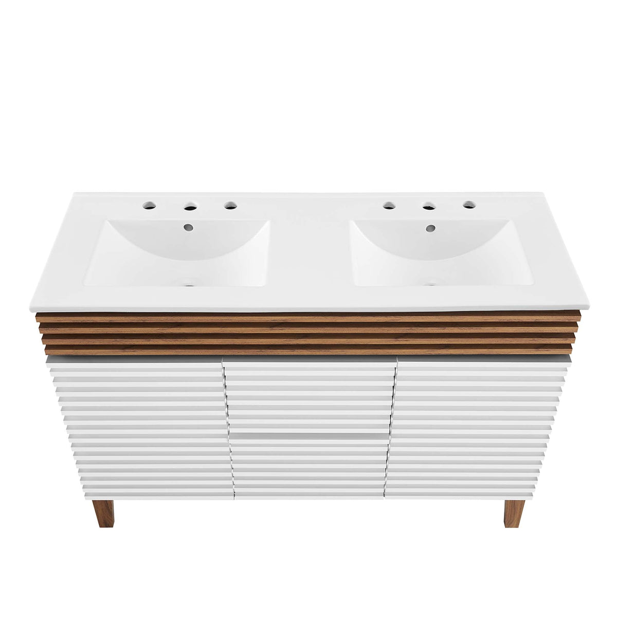 Render 48" Bathroom Vanity with White Basin Included