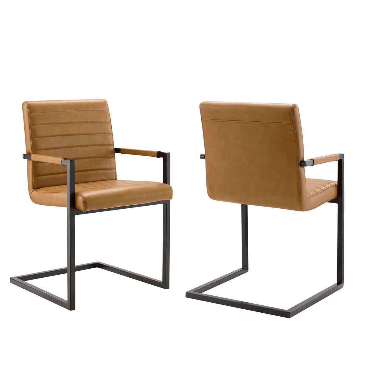 Savoy Vegan Leather Dining Chairs - Set of 2 - view 1