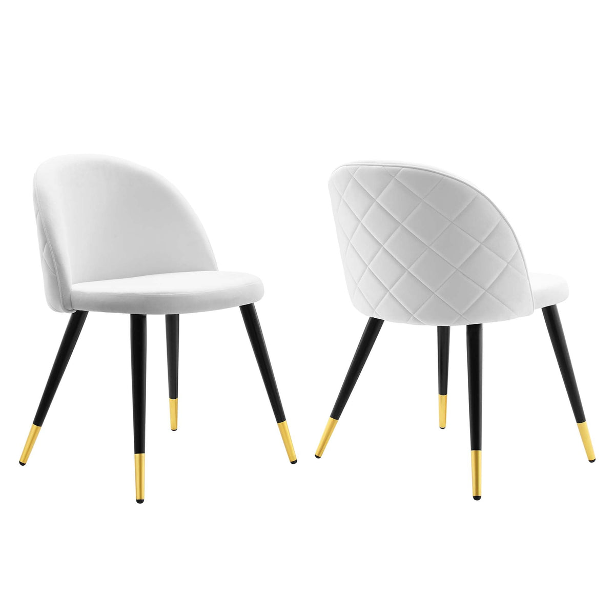 Cordial Performance Velvet Dining Chairs - Set of 2 - view 1