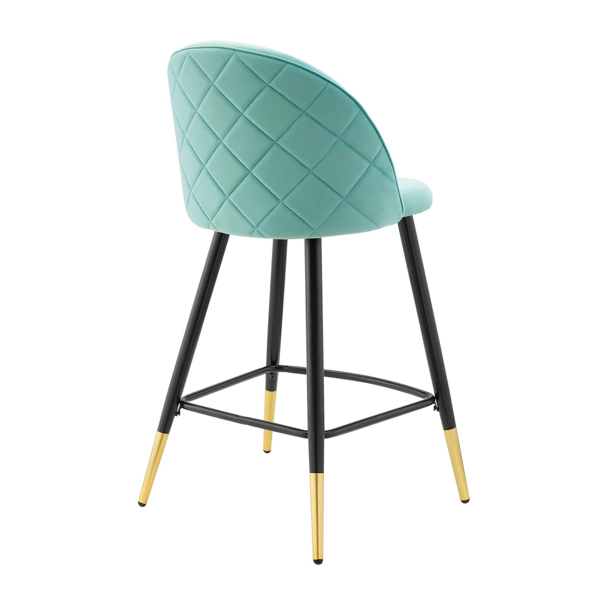 Cordial Performance Velvet Counter Stools Set of 2 - view 5