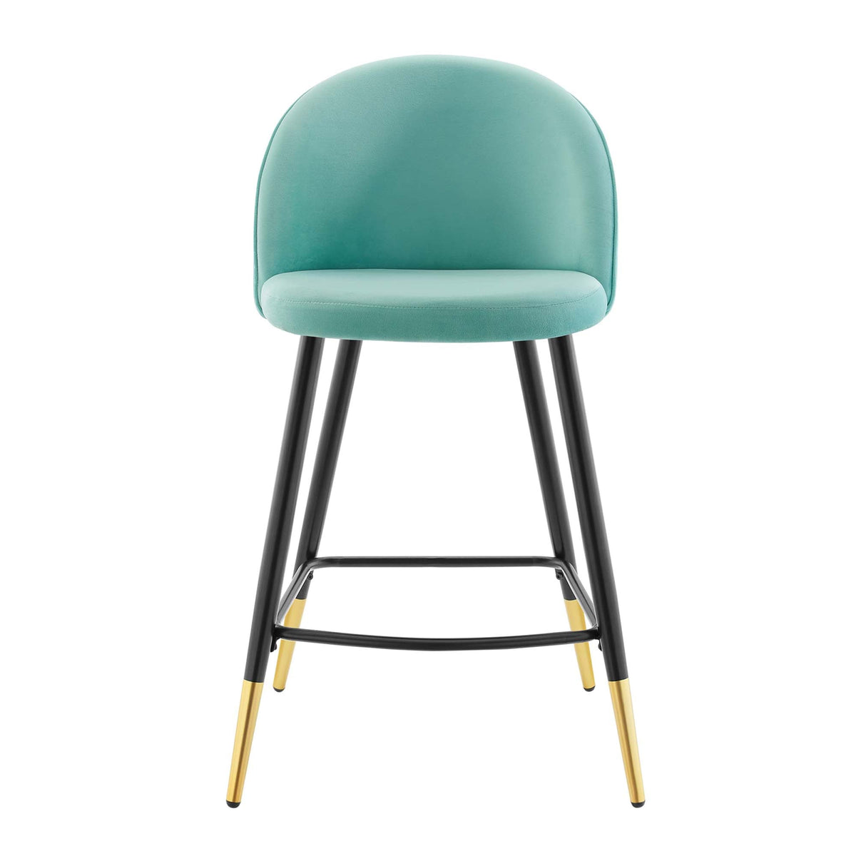 Cordial Performance Velvet Counter Stools Set of 2 - view 6