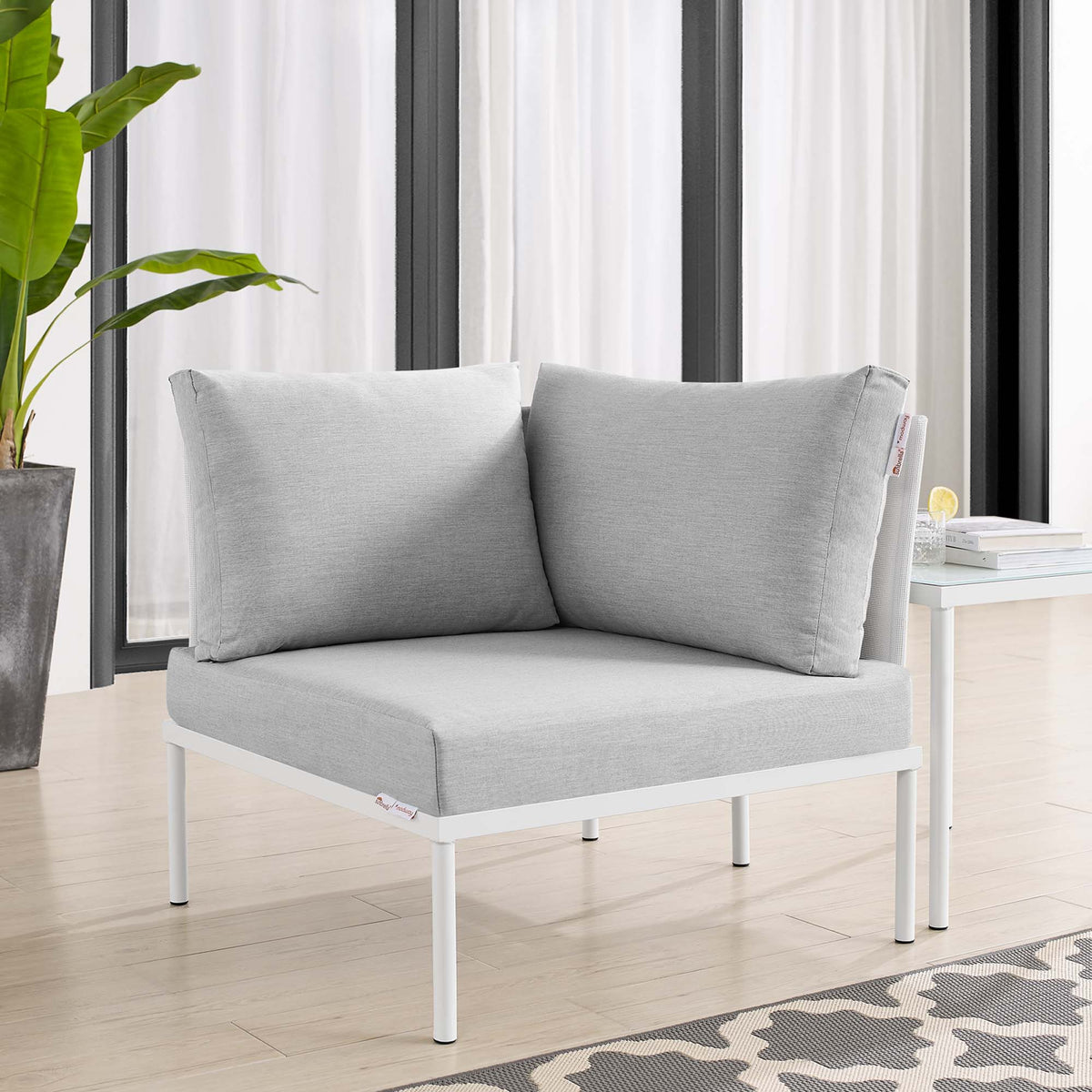 Harmony Sunbrella® Outdoor All Mesh Corner Chair