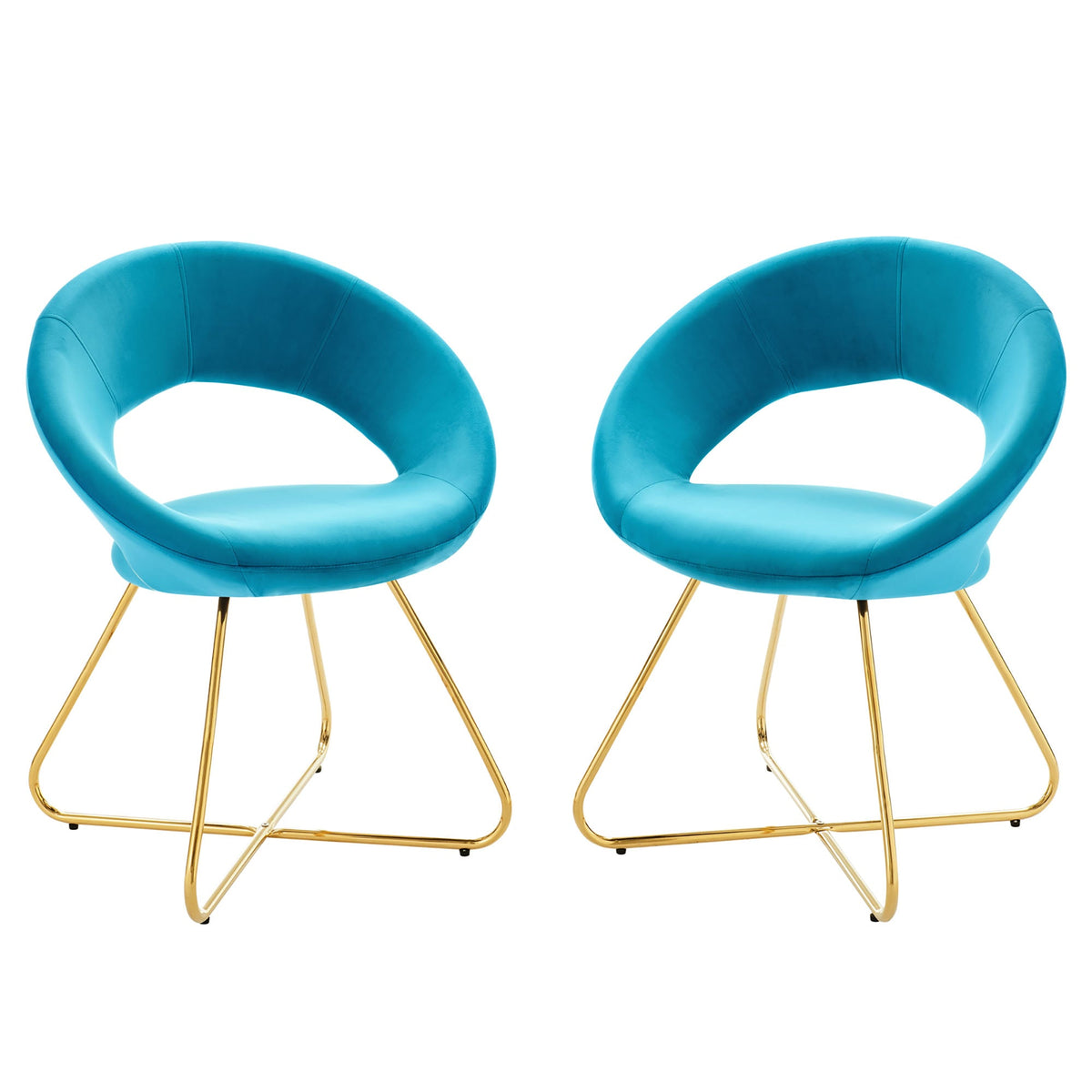 Nouvelle Performance Velvet Dining Chair Set of 2 - view 1