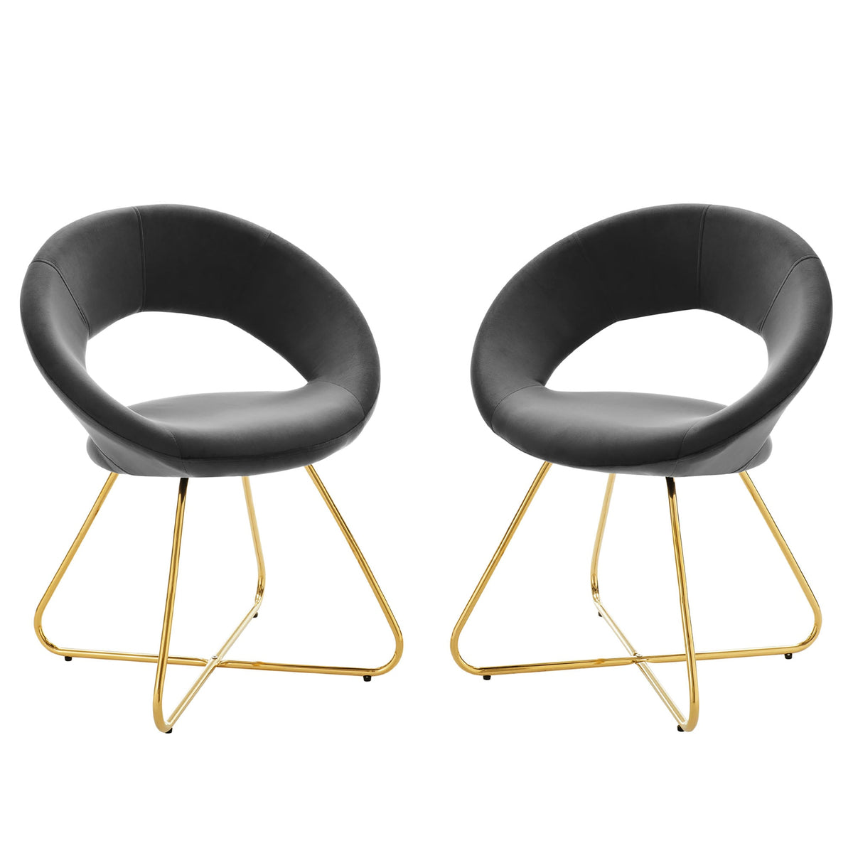 Nouvelle Performance Velvet Dining Chair Set of 2 - view 2