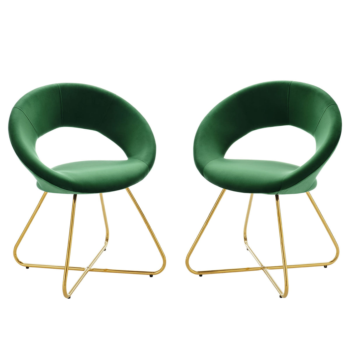 Nouvelle Performance Velvet Dining Chair Set of 2 - view 4