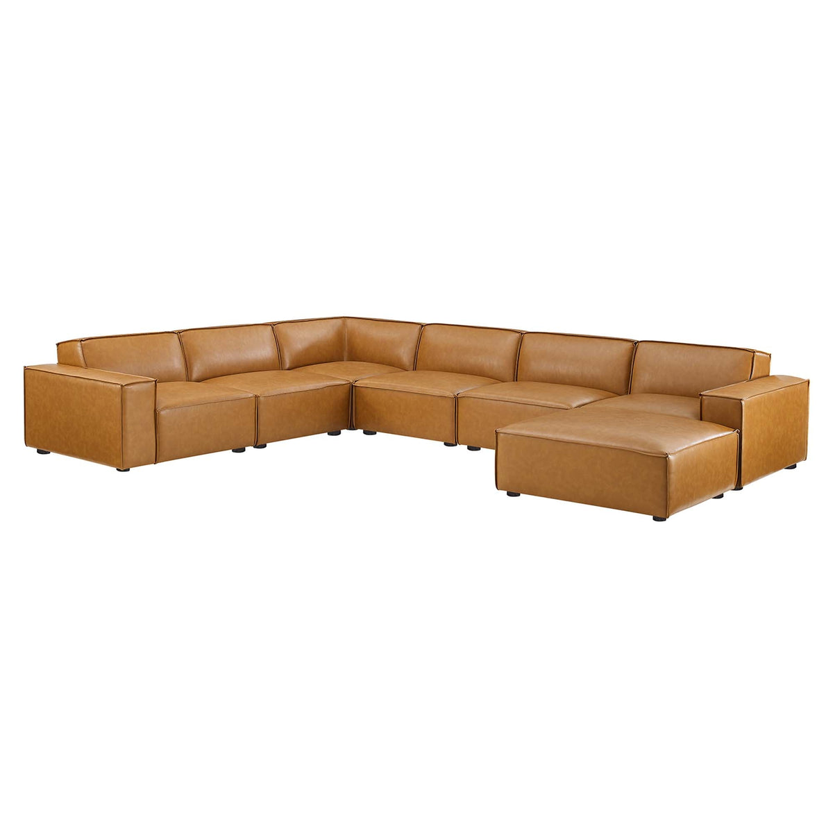 Restore 7-Piece Vegan Leather Sectional Sofa - view 1