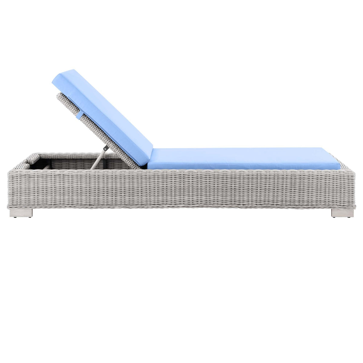 Conway Outdoor Wicker Rattan Chaise Lounge